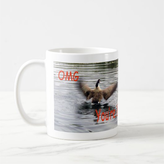 Happy 101. Geburtstag Gänseflattern Kaffeetasse (Links)