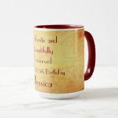 Happy 105. Geburtstag Tasse (VorderseiteRechts)