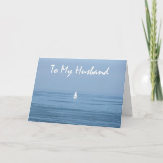 Happy 10 Jahre Jubiläum Husband - Sailboat Karte