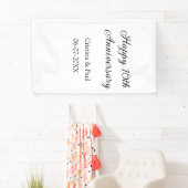 Happy 10. Jubiläum einfache minimale Hochzeitsbeze Banner (Insitu)