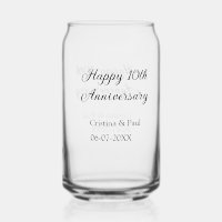 Happy 10. Jubiläum einfache minimale Hochzeitsbeze