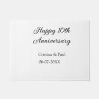 Happy 10. Jubiläum einfache minimale Hochzeitsbeze