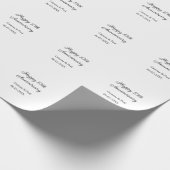 Happy 10. Jubiläum einfache minimale Hochzeitsbeze Geschenkpapier (Ecke)
