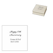 Happy 10. Jubiläum einfache minimale Hochzeitsbeze Gummistempel (Stempel)