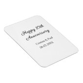 Happy 10. Jubiläum einfache minimale Hochzeitsbeze Magnet (Rechte Seite)