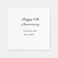 Happy 10. Jubiläum einfache minimale Hochzeitsbeze