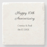 Happy 10. Jubiläum einfache minimale Hochzeitsbeze