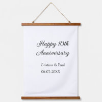 Happy 10. Jubiläum einfache minimale Hochzeitsbeze