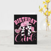 Happy 11th Birthday Girl Outfit Rodeo Western Cowg Karte (Gelbe Blume)