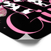 Happy 11th Birthday Girl Outfit Rodeo Western Cowg Poster (Ecke)