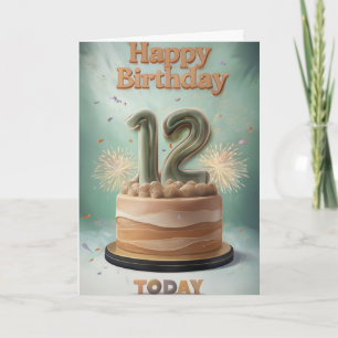 Happy 12. Geburtstagskarte Karte