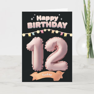 Happy 12. Geburtstagskarte Karte