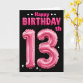 Happy 13. Geburtstagskarte Karte (Gelbe Blume)