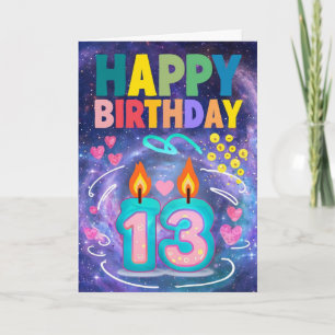 Happy 13. Geburtstagskarte Karte