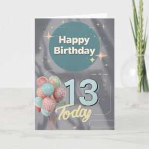 Happy 13. Geburtstagskarte Karte