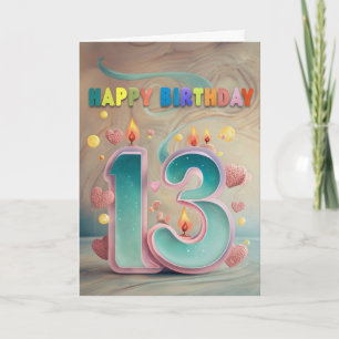 Happy 13. Geburtstagskarte Karte