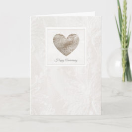 Happy 13. Jubiläum Lace Stil Herz Karte