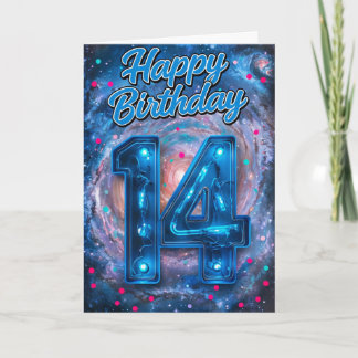 Happy 14. Geburtstagskarte Karte