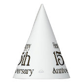 Happy 15-jähriges Party Hat Partyhütchen (Links)