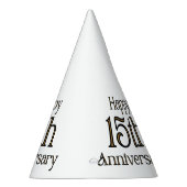 Happy 15-jähriges Party Hat Partyhütchen (Rechts)