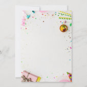 happy 15th Birthday Personalized card Einladung (Rückseite)