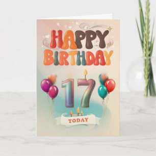 Happy 17. Geburtstagskarte Karte
