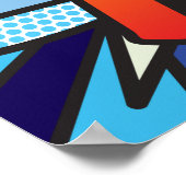 HAPPY 18. Comic Buch Pop Kunst Poster (Ecke)