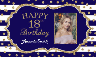 18 Geburtstag Banner Zazzle De