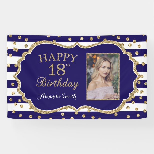 18 Geburtstag Banner Zazzle.de