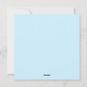 Happy 18. Geburtstag Blue Card Feiertagskarte (Rückseite)