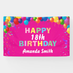 18 Geburtstag Banner Zazzle De