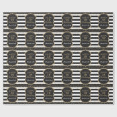 Happy 18. Geburtstag Gold Glitzer Wrapping Paper Geschenkpapier (Flach)