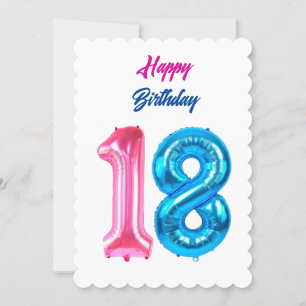 Happy 18. Geburtstagskarte Feiertagskarte