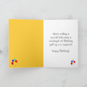 Happy 1. Geburtstag Flying Balloons Card Karte (Innenseite)