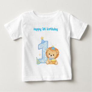 Happy 1. Geburtstag Löwe Kleinkind T-Shirt