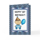 Happy 1. Geburtstagskarte