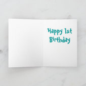 Happy 1. Geburtstagskatze Karte (Innenseite)