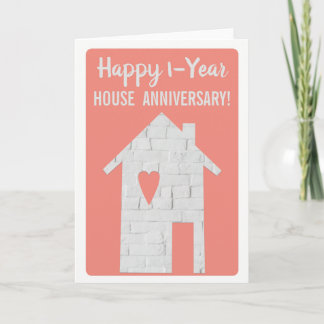 Happy 1-Jahres-Hausmannskarte Karte
