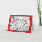 Happy 1. Jubiläumskarte Karte (Vorderseite)