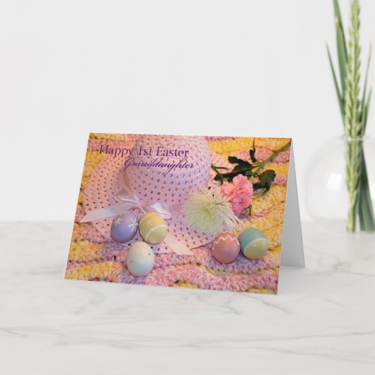 Happy 1. Ostertochter Feiertagskarte (Vorderseite)