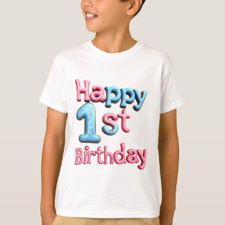 Happy 1st Birthday - Happy 1st Birthday Greeting T-Shirt