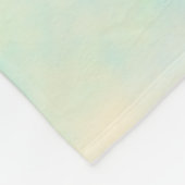 Happy 1st birthday kids baby blue green pastel ret fleecedecke (Ecke)