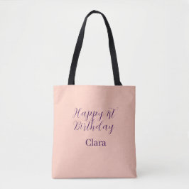 Happy 1st birthday orange purple boho retro name  tasche