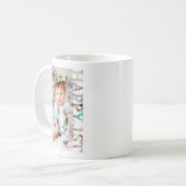 Happy 1st Birthday Photo college Kaffeetasse (Vorderseite Links)