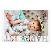 Happy 1st Birthday Photo keepsake Magnet (Horizontal)