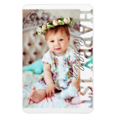 Happy 1st Birthday Photo keepsake Magnet (Vertikal)