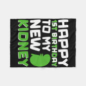 Happy 1st Birthday To My New Kidney - Kidney Trans Fleecedecke (Vorderseite (Horizontal))