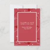 Happy 1st. Birthday to Our Cuddly Bear Einladung (Rückseite)