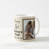 Happy 1st Mother Day Oma 2 Foto Collage Cof Kaffeetasse (VorderseiteRechts)