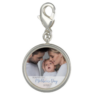Happy 1st Mothers Day 2023 Baby Boy Foto Charm